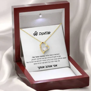 Gift for a woman My Love Heart Necklace Wife Soulmate Gifts Women Birthday Christmas Gift Fashion Jewelry With Box שרשרת