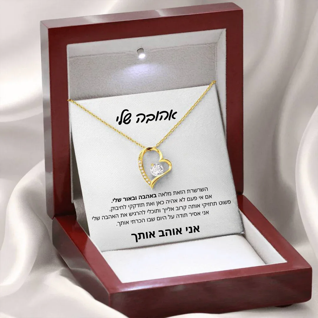 Gift for a woman My Love Heart Necklace Wife Soulmate Gifts Women Birthday Christmas Gift Fashion Jewelry With Box שרשרת