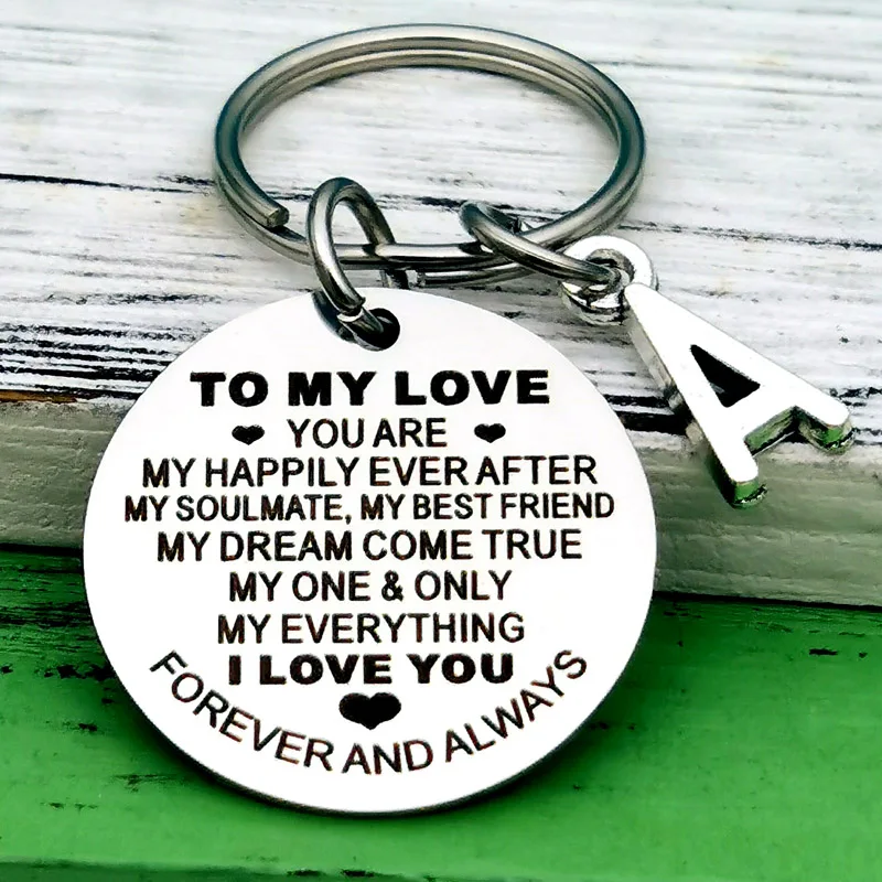 Anniversary Gifts for Him Her To My Love Keychain Gifts for Husband Wife Boyfriend Girlfriend Birthday Christmas Present - Image 3