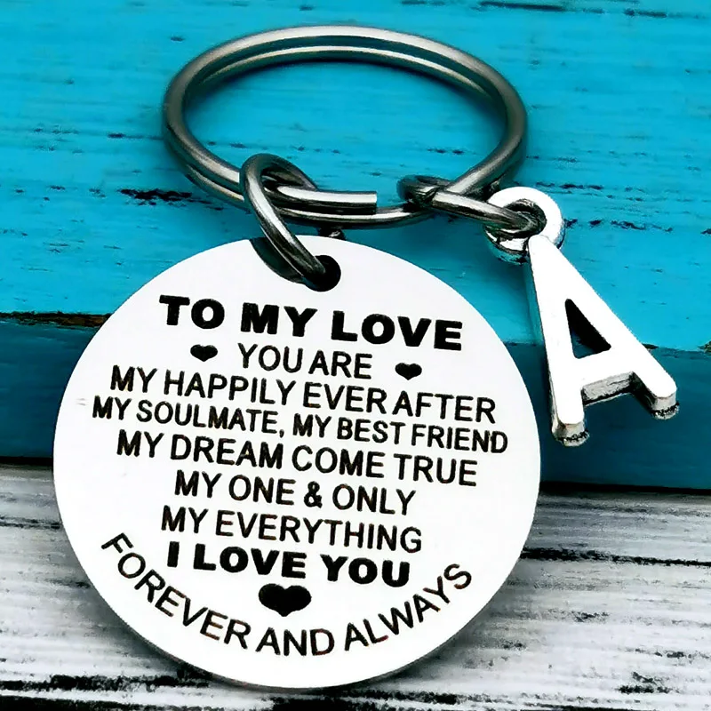 Anniversary Gifts for Him Her To My Love Keychain Gifts for Husband Wife Boyfriend Girlfriend Birthday Christmas Present - Image 2