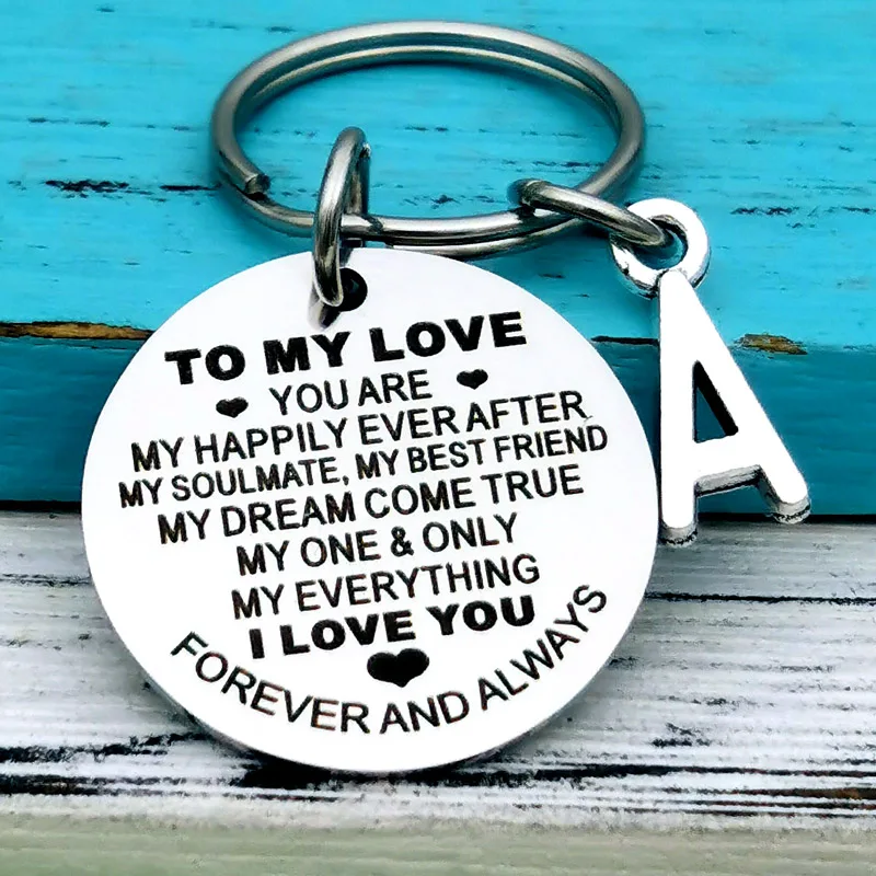 Anniversary Gifts for Him Her To My Love Keychain Gifts for Husband Wife Boyfriend Girlfriend Birthday Christmas Present - Image 4
