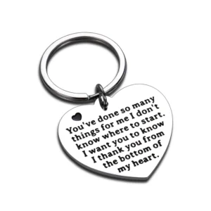 Thank You Gift Keychain Office Appreciation Gifts for Coworker Boss Family Gift for Mom Dad Friendship for Best Friend