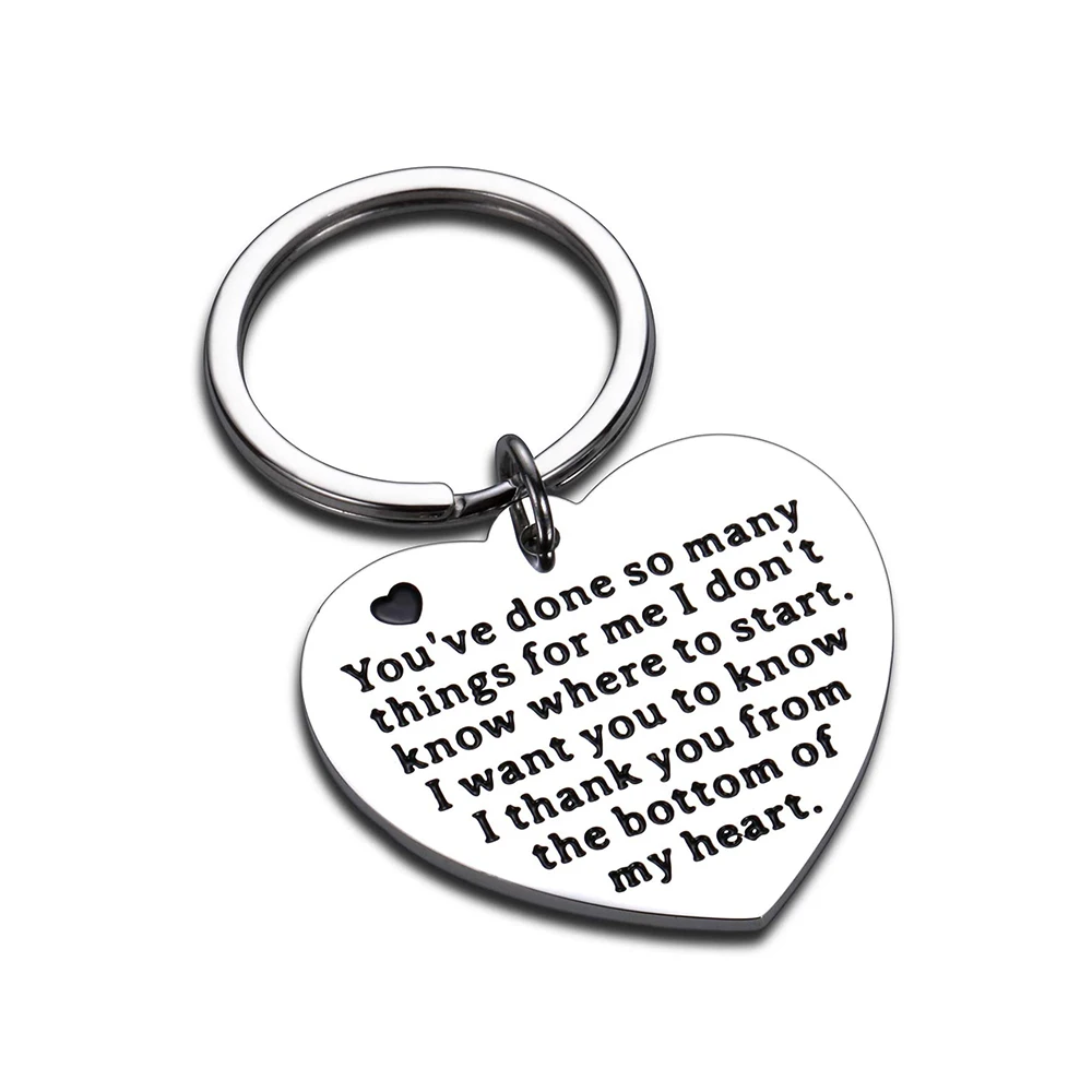 Thank You Gift Keychain Office Appreciation Gifts for Coworker Boss Family Gift for Mom Dad Friendship for Best Friend