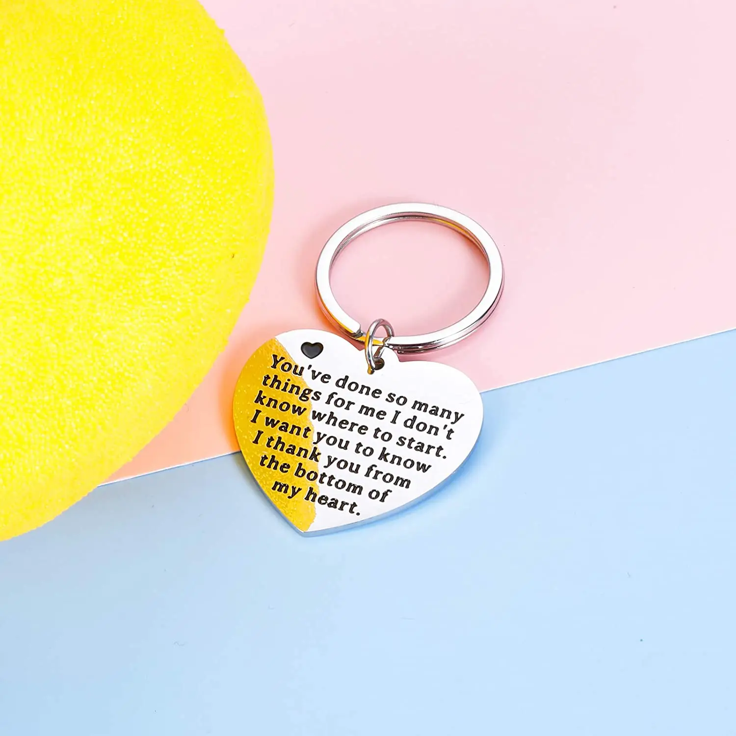 Thank You Gift Keychain Office Appreciation Gifts for Coworker Boss Family Gift for Mom Dad Friendship for Best Friend - Image 2