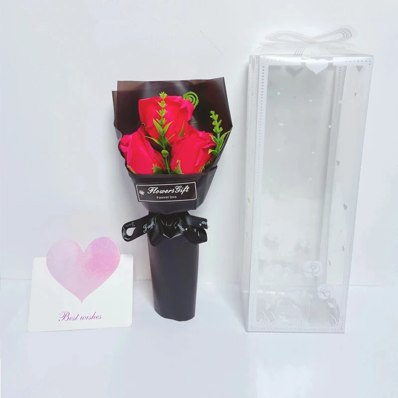 Bouquet Romantic Valentine's Day Gift for Her Premium Artificial Floral Decor Creative Home Decoration in Elegant Box - Image 8