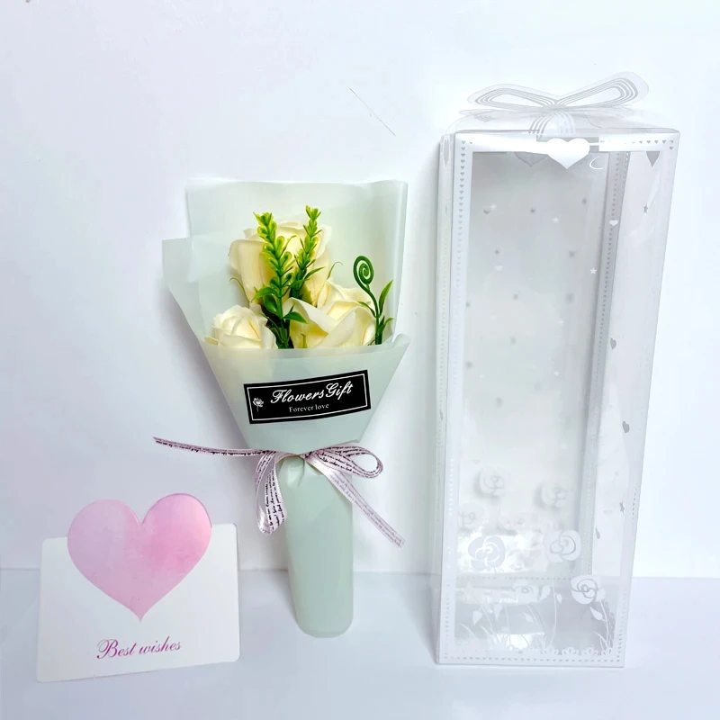 Bouquet Romantic Valentine's Day Gift for Her Premium Artificial Floral Decor Creative Home Decoration in Elegant Box - Image 7