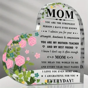 Gifts for Mom, Mom Birthday Gifts Mothers Day Gifts - Acrylic Keepsake - I Love You Mom Gifts from Son Daughter