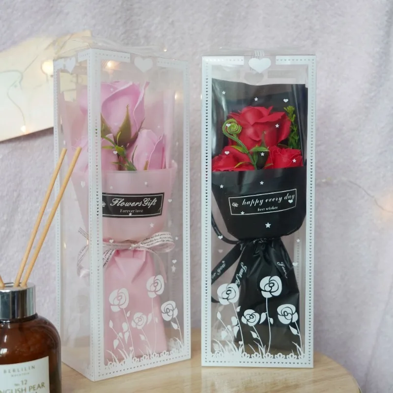 Bouquet Romantic Valentine's Day Gift for Her Premium Artificial Floral Decor Creative Home Decoration in Elegant Box - Image 6