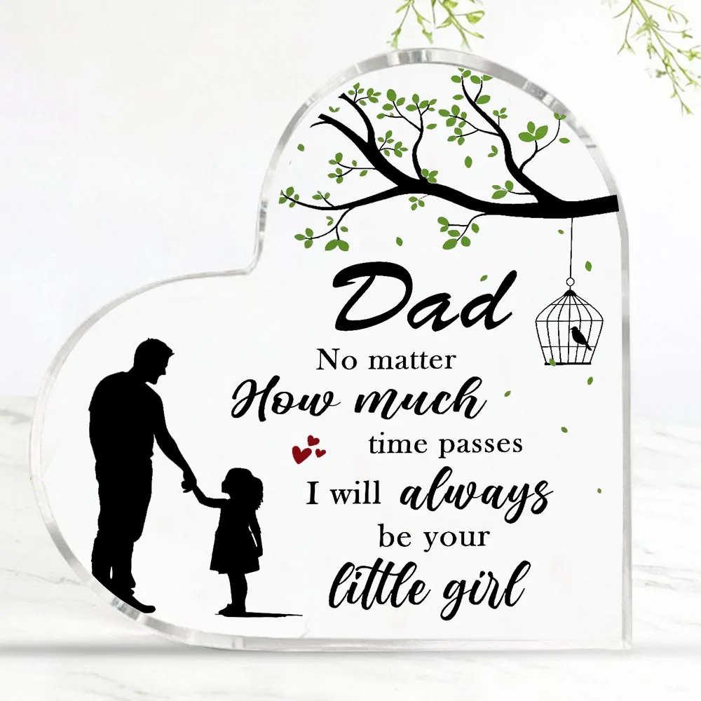 Father's Day Gift From Daughter – Laser Engraved Acrylic Plaque | Sentimental Keepsake for Dad, Birthday,Anniversary Home Office - Image 2