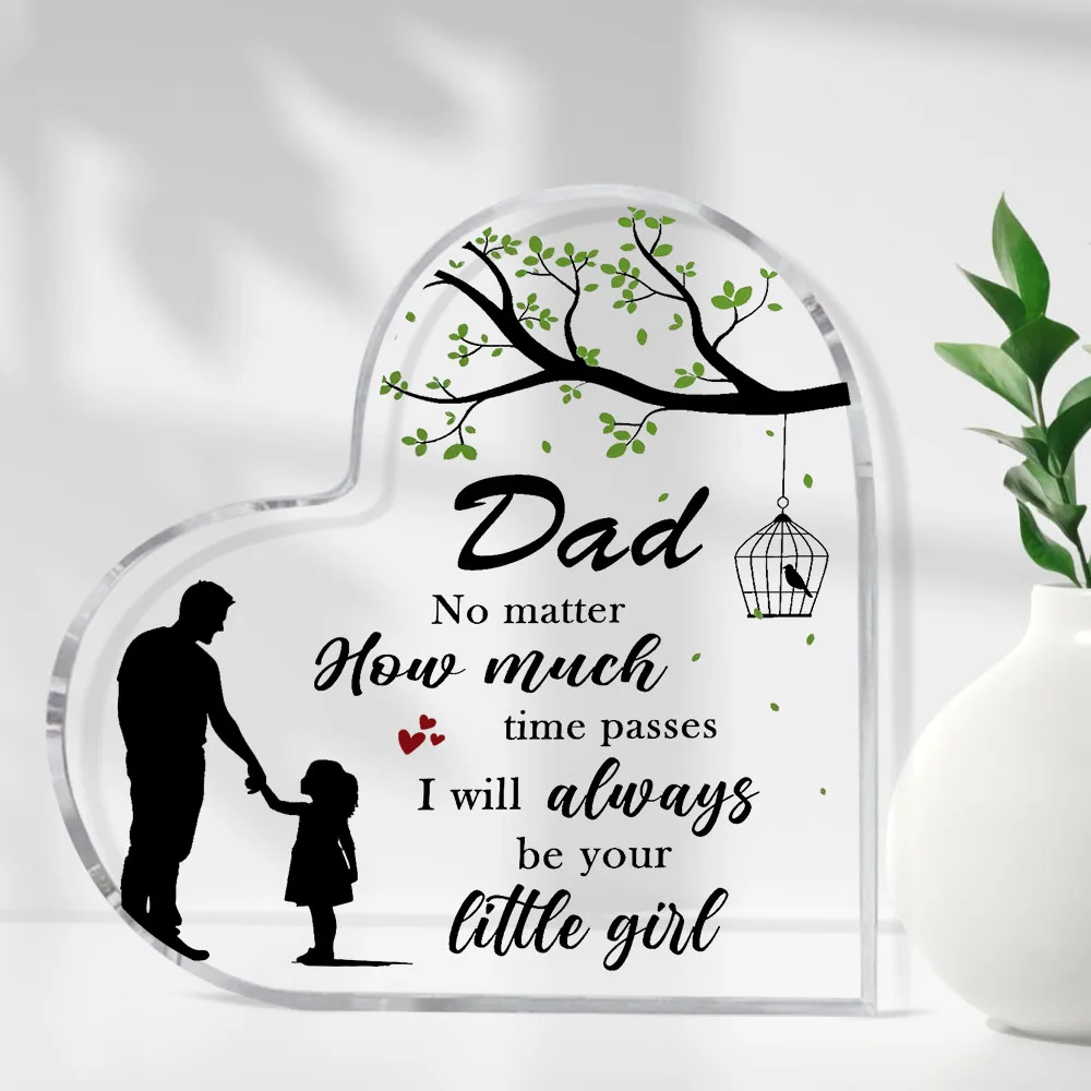 Father's Day Gift From Daughter – Laser Engraved Acrylic Plaque | Sentimental Keepsake for Dad, Birthday,Anniversary Home Office - Image 5