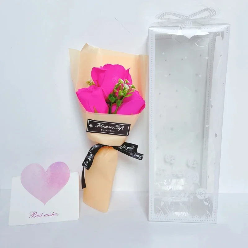 Bouquet Romantic Valentine's Day Gift for Her Premium Artificial Floral Decor Creative Home Decoration in Elegant Box - Image 9