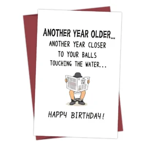 1pcs Funny Birthday Card For Your Best Friend, It's A Funny Birthday Gift For Him! Birthday Greeting Card Funny Gift Cards