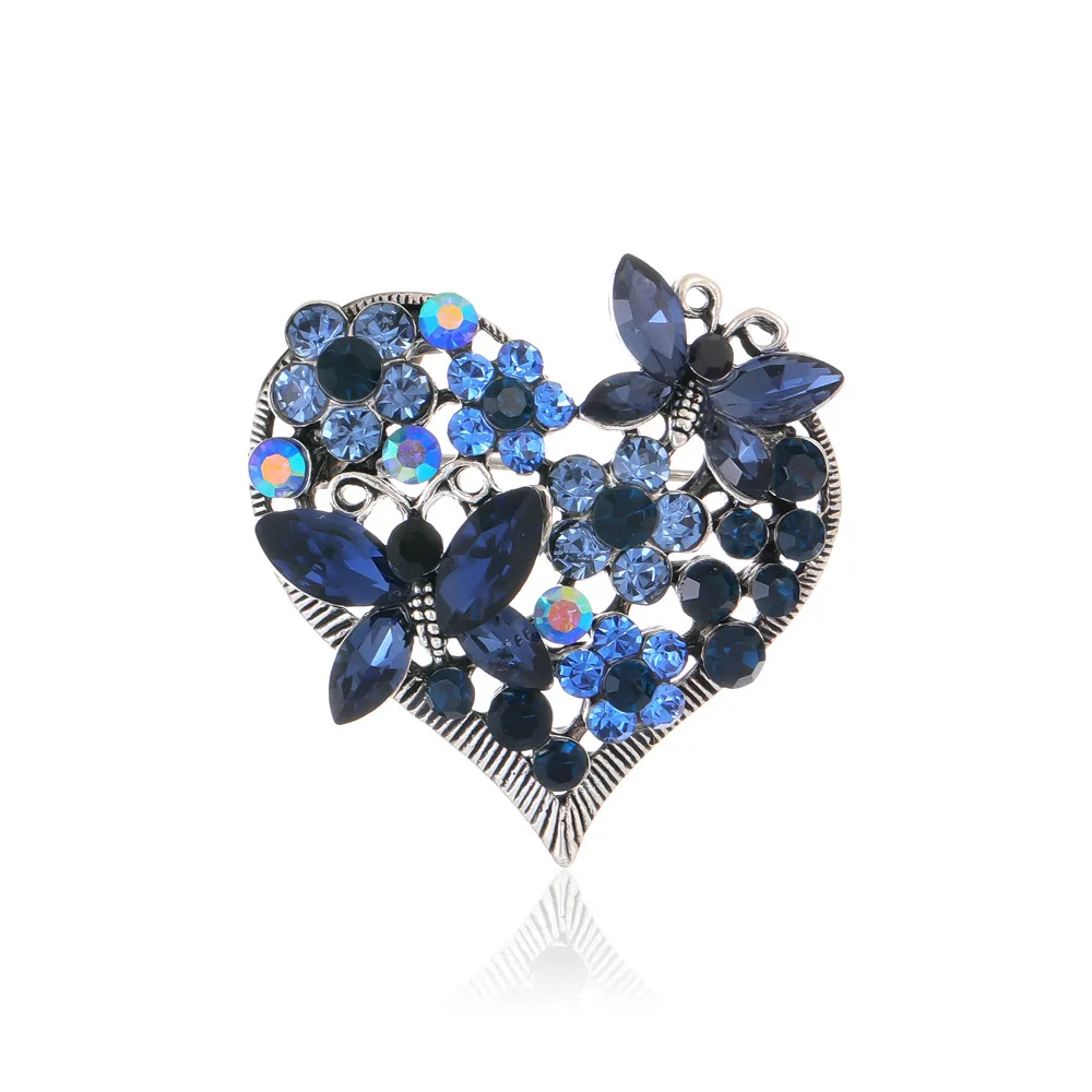 Romantic valentine's day gift red heart design brooch ladies girls pin accessories - Image 4