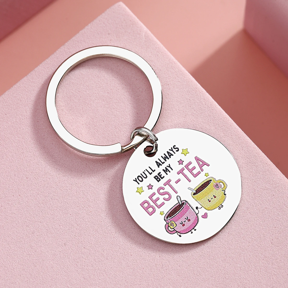 Best Friend Keychain Gifts For Women Friendship Gifts For Best Friend Soul Sister Bff Bestie Tea Keychain - Image 5