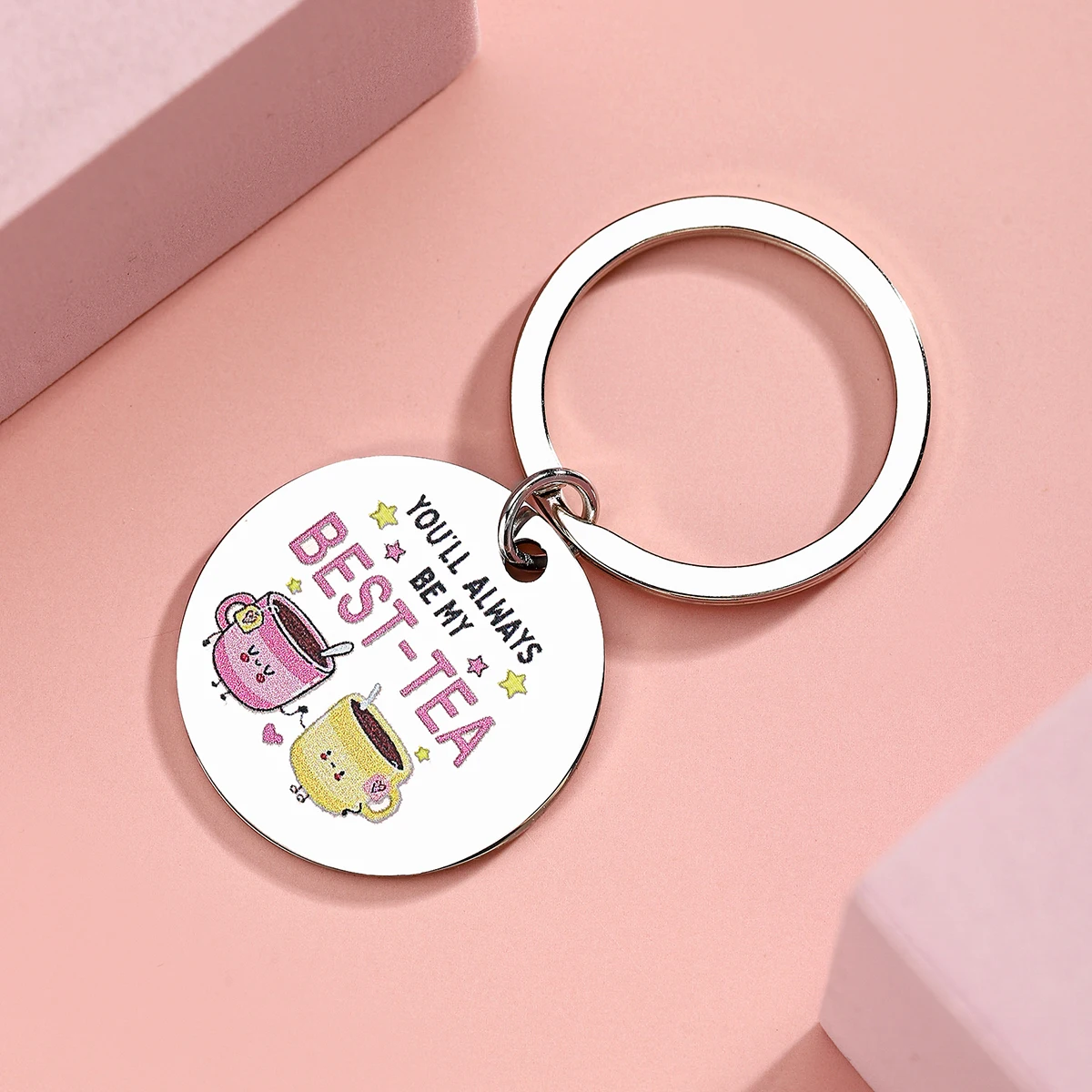 Best Friend Keychain Gifts For Women Friendship Gifts For Best Friend Soul Sister Bff Bestie Tea Keychain - Image 4
