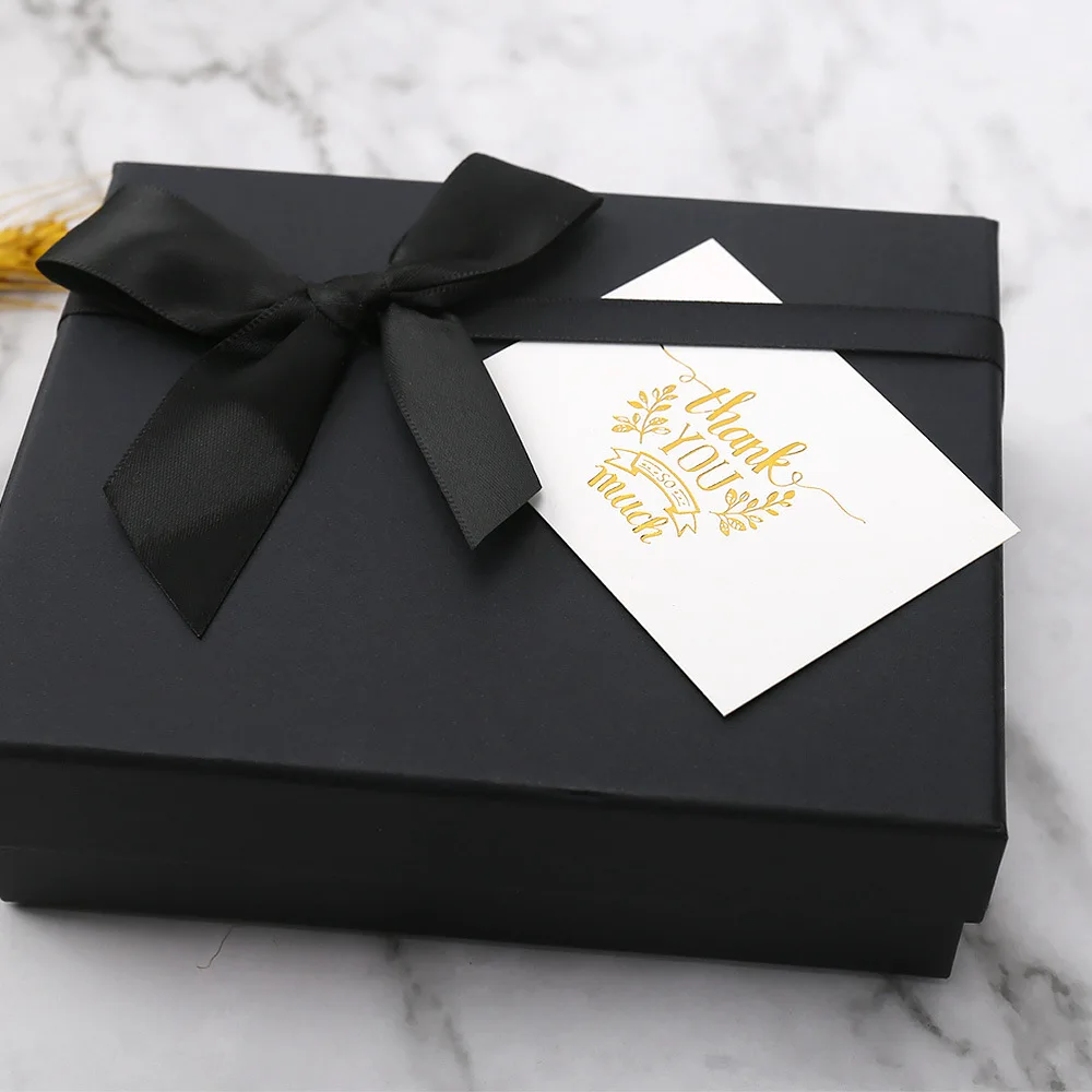 50pcs White Thank You Card Happy Birthday Gift Cards Wedding Baby Shower Christmas Packaging Decorations Festive Party Supplies - Image 4