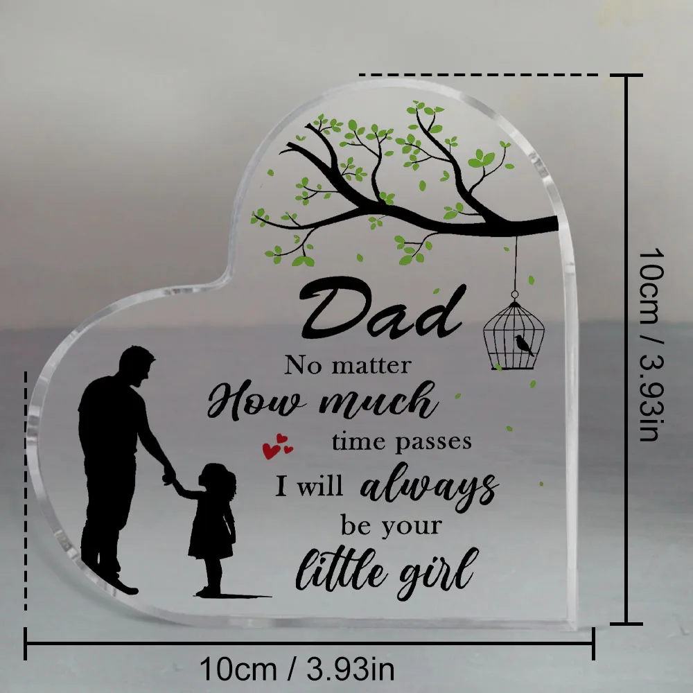 Father's Day Gift From Daughter – Laser Engraved Acrylic Plaque | Sentimental Keepsake for Dad, Birthday,Anniversary Home Office - Image 6