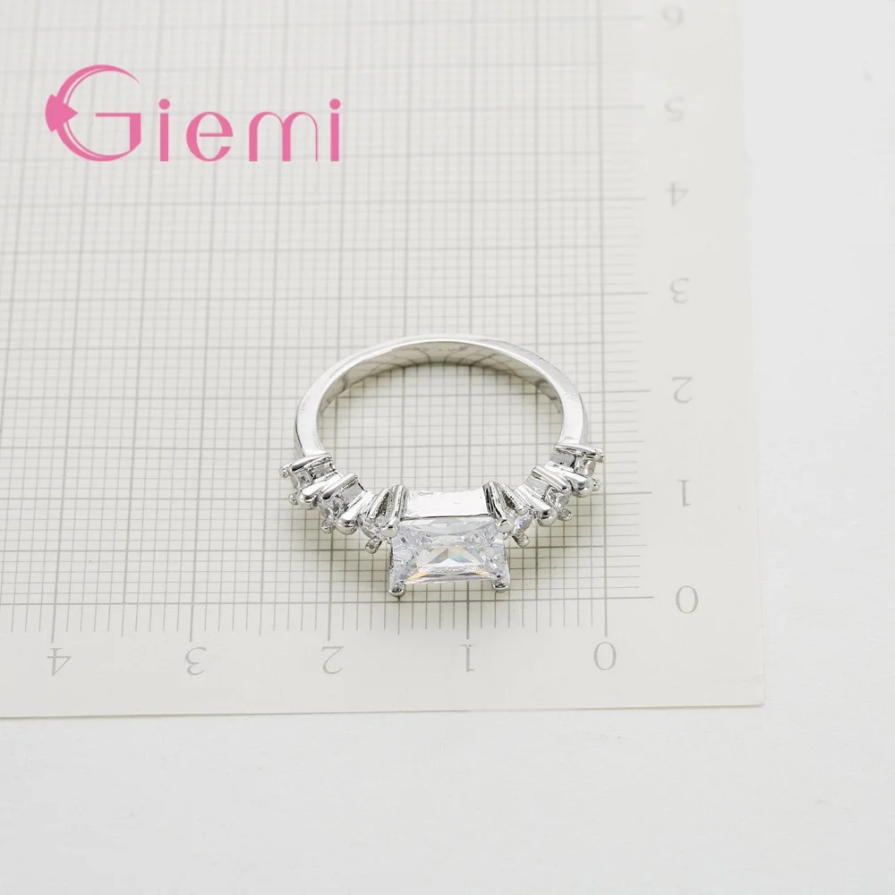 Romantic Christmas Gifts For Girlfriend Genuine 925 Sterling Silver Finger Rings with High Quality Crystals Women Anel - Image 6