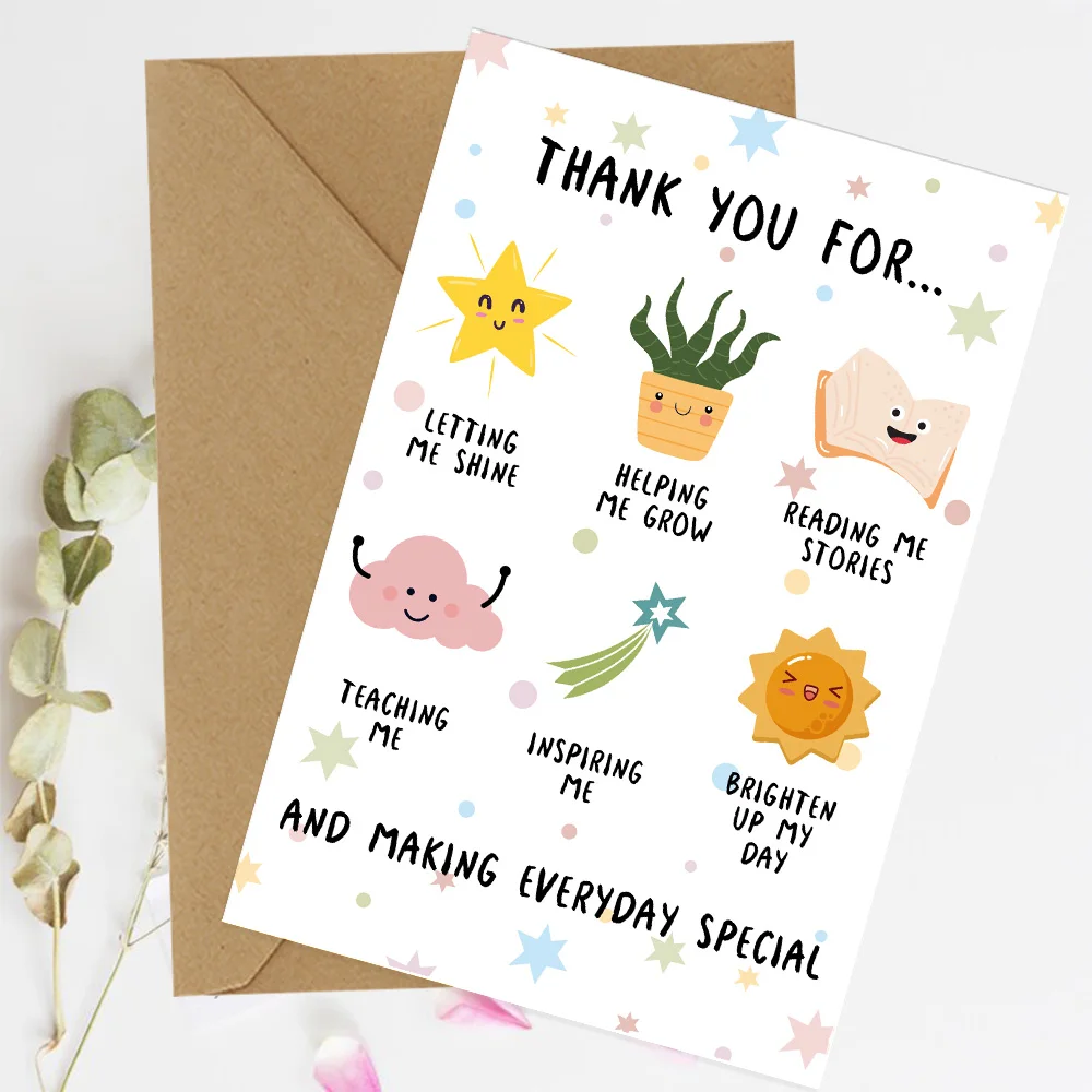 Cute Thank You Card For Teachers, Great Teacher Appreciation Gifts For Men Women, Best Teacher Appreciation Gift IdeasĀ - Image 4