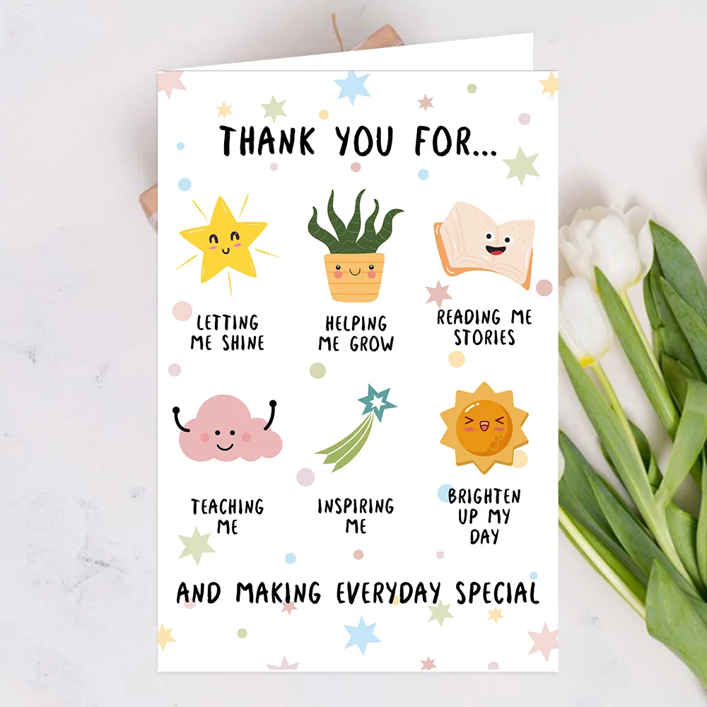 Cute Thank You Card For Teachers, Great Teacher Appreciation Gifts For Men Women, Best Teacher Appreciation Gift IdeasĀ - Image 2