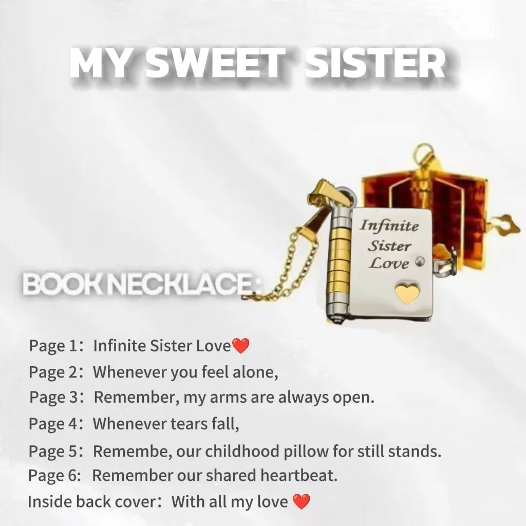 Christmas Ideal Gifts For Son My Champion Book Necklace Openable Pages My Little Star Stainless Steel Engraved Message Necklace - Image 16